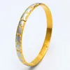 Bangle 2022 Dubai Gold Bangles Donna / Uomo Oro / Argento placcato Gioielli di moda Può aprire articoli africani / etiopi / Kenia