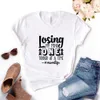 Losing My Mind T Shirt One Toddler At A Time Momlife Women Tshirts Casual Funny For