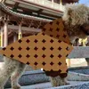 Husdjur jacquard kappa hundkläder märke husdjur hoodie jacka hundar varma jackor ytterkläder dubbelsidig
