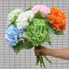 Decorative Flowers Wreaths Simated Hydrangea Head Amazing Colorf Decorative Flower For Wedding Party Luxury Artificial Silk Diy De Dhssj