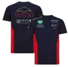 Tuta da corsa 2021-F1 team Verstappen T-shirt a maniche corte in poliestere ad asciugatura rapida personalizzabile