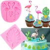 Baking Moulds 3D Flamingo Cactus Silicone Mould Birthday Party Cake Fondant Mold Decorating Tools Chocolate Gumpaste Molds Candy