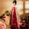 Scenkläder kinesisk traditionell forntida sommardansprestanda kostymer hanfu blommig tryck klänning japansk kimono cardigan cosplay 2022
