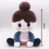 4 Styles Stuffed Toys 20CM Sitting Plush Toy Brown Hair Girl Boy Yellow Dolls Kids Gift