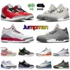 2023 Herren Womens Jumpman3s Basketballschuhe Top -Qualität Designer Jumpman Outdoor Wanderwanderung Tennis Joggging Sport Sneaker Fire Cardinaljordon Jordab