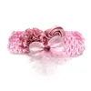 Odzież dla psów 30/50PCS Flowers Bowtie z elastycznym zespołem Rose Girl Boy Produkt pielęgnacji na małe środkowe muszki