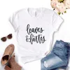 Folhas e lattes mulheres topos hipster camiseta engraçada senhora yong menina 6 cores camiseta superior