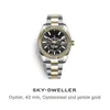 Diver Watch Sky-Dweller ES Movement Mens 고급 브랜드 비즈니스 디자인 용 자동 시계