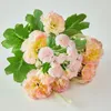 Fleurs décoratives 10 têtes, Simulation d'oeillet artificiel, décoration de maison en soie, décoration de cadeaux pour la fête des mères, DIY