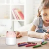 Nachtlichter 250 ml USB-Luftbefeuchter tragbarer Mini-Aroma-Diffusor für ätherische Öle Nebelspray mit LED-Lampe für Zuhause und Auto
