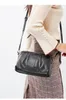 أكياس مسائية Wmnuo 2022 حقيبة نساء حقيقية بقرة الجلد البسيطة مطوية 2 حزام الكتف عبر السيدات السيدات ناعمة اليد جودة عالية