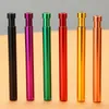 Smoking Colorful Aluminium Pipes Dry Herb Tobacco Cigarette Holder Catcher Taster Bat Spring Expansion Telescoping Mini Filter Dugout One Hitter Digger Tip