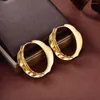 Hoop Earrings Fashion Simple Women Vintage Gold Twist 2022 Runway Design Sense Jewelry Wedding Party Accessories