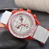2022 New Couple Watch Multifunction Plastic Case Weight Moon Watches For Men Ladies Business Chronograph Planet Clock
