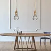 Подвесные лампы простая гостиная фон стены хрустальный шарик люстра эль -спальня спальня для спальни обеденный дизайнер