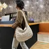 Torby wieczorowe torebka kobieta o dużej pojemności kupująca swobodna damska czarna torebka przestrzeń bawełniana piórka