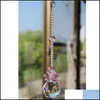 정원 장식 5Pcs K9 크리스탈 Suncatcher 공 프리즘 펜 던 트 창 장식 홈 장식 매달려 드롭 Pendum 20Mm W016 Dh5Y3 제공