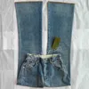 Jeans de alta qualidade 5a -Designer de jeans High QualityLabel 2022 Jeans femininos Lia lenta de pernas lisadas calças clássicas