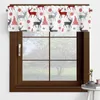 Kurtyna zima bałwana Santa Claus Valance Boże Narodzenie na dekoracje świąteczne 137x45cm A2S5