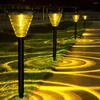 Solar LED Lawn Light Outdoor Waterproof RGB Color Changing Pathway Lamp Decor för trädgårdslandskap Begravd gårdsbelysning