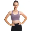 Yoga Outfit Wyplosz Été Femmes Sport Bras Fitness Workout Sutian Feminino Haute Résistance Antichoc Confortable Élastique Croix Sexy Bouton