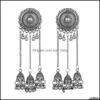 Stud Stud 2021 Aankomst Lange Tassel Bells Hangeroorringen Birdcage Oorring Ronde Gouden Oorlop Oorstudies Aretes Boheemse vrouwen Jewel DHLCB