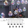 Strings 220V EU Plug Christmas Wish Balls Festoon LED Window Curtain String Light Wedding Party Home Garden Bedroom Outdoor Decoration