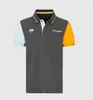 2021 Summer F1 Polo Fórmula 1 Suit de pólo de camiseta de lapela de lapela de tamanho grande pode ser personalizado com a mesma roupa Lando Norris Xfer