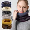 Bandanas Unisex Knitted Warm Winter Scarf Hiking Cycling Solid Fleece Neck Shawl Ski Mask Bandana For Men Women Or Couple