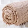 Blankets Swaddling 6 Layers Baby Receiving Bamboo Cotton Infant Kids Swaddle Wrap Sleeping Warm Quilt Bed Cover Muslin 221103