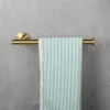 Towel Racks Brush Gold Bathroom Hardware Accessories Set Bar Paper Holder Ring Robe Hook Round Classic Fittings 221102