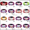 Pulseras de encanto Bandera de México Paracord Supervivencia Pulseras de cámara al aire libre para mujeres Hombres Niñas Amistad Cuerda 550 7 Pulsera Joyería Drop Ot3Yh