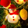 Строки Рождественское украшение светодиодная струна Снежного снежина Санта -Клаус Сказочный Фея Рождество для домашней вечеринки