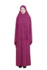 Vêtements ethniques Ensembles de vêtements de prière musulmans formels Femmes Robe Hijab Islamique Dubaï Turquie Namaz Long Musulman Ensembles Jurken Abaya