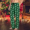 Heren slaapkleding traagschuim kerstheren casual broek pyjama met trekkoord en zakken cadeau 12 sok open voor mannen