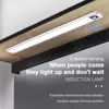 Night Lights 20 40CM Ultra-thin LED Cabinet Lighting Motion Sensor Light USB Rechargeable For Kitchen Bedroom Wardrobe 3 Colors