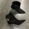 L￤derst￶vlar Booty Winter Fashion Women Ankle Booties Fords h￤ngl￥s Kvinnor Lock-and-Key Buckled rems Designm￤rken Famous Party Wedding EU35-43.box