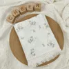 Couvertures de haute qualité luxe mousseline Swaddle couverture frange Wrap gaze pour bébé enfant infantile bambin gland