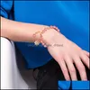 Bangle Bangle Daisy Crystal Bracelet Fashion Women Fancy Colored Gold Dangle Necklacebangle Drop Delivery 2022 Jewelry Bracelets Dhe1V