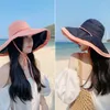 BERETSW88 FISHERMAN HAT WOMENS'S ANTI-ULTRAVIOLET FACE-SHADING SUNSHADE foldable Summer All-Match Big Brim Sun