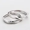 Casal do casal de anéis de casamento para homens mulheres S925 Sterling Silver Twisted Ring Band Engagement Jóias de jóias de noiva Presentes