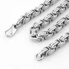 Chains 12/15mm Polished Stainless Steel Necklace Chunky Link Heavy Byzantine Chain Fashion Curb Cuban Jewelry 7inch-40inch