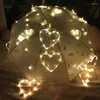 Strings LED Lantern String Lamp Love Curtain Decorative Net Red Room Layout Teen Heart Decoration CD50 W02