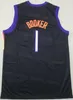 Hommes Valley Basketball Jersey Devin Booker 1 DeAndre Ayton 22 Chris Paul 3 City Association Classic Statement Icon Gagné Noir Orange Violet Blanc Cousu Chemise