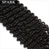 Human Hair Bulks SPARK Brazilian Kinky Curly Virgin Extensions 1 Piece/Lot Unprocessed Weave Bundles 8-32inch