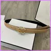 Paski Kobiety Nowy pasek mody Pearl Pearl Golden Belts for Ladies Designer Width 2 5 cm z diamentami swobodny pasek męskie