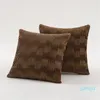 Tampa de veludo de travesseiro para o sofá Linha amassada da sala de amostra americana house de coussin travesseiro decorativo