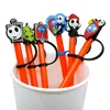 Drinking Straws silicone straw toppers accessories cover Reusable Splash Proof drinking dust plug decorative 8mm straw party supplies Christmas