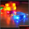 Charm Bracelets Charm Bracelets Jewelry Drop Delivery 2021 Activated Sound Control Led Flashing Bracelet Light Up Bangle Wristband C Ot05I