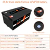 NIEUW 25.6V 280AH LIFEPO4 Batterijpakket Lithium Iron Fosfaat Bulit-in BMS Oplaadbare batterij voor zonne-RV Boat Motor